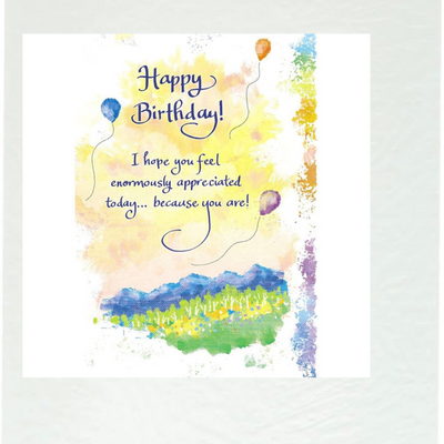 Happy Birthday Appreciated Sentimental Verses Keepsake Greeting Card mulveys.ie  nationwide shipping