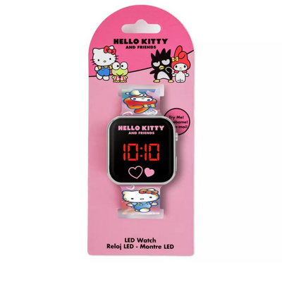 Hello Kitty Silicone Strap Digital LED Watch - Pink mulveys.ie nationwide shipping