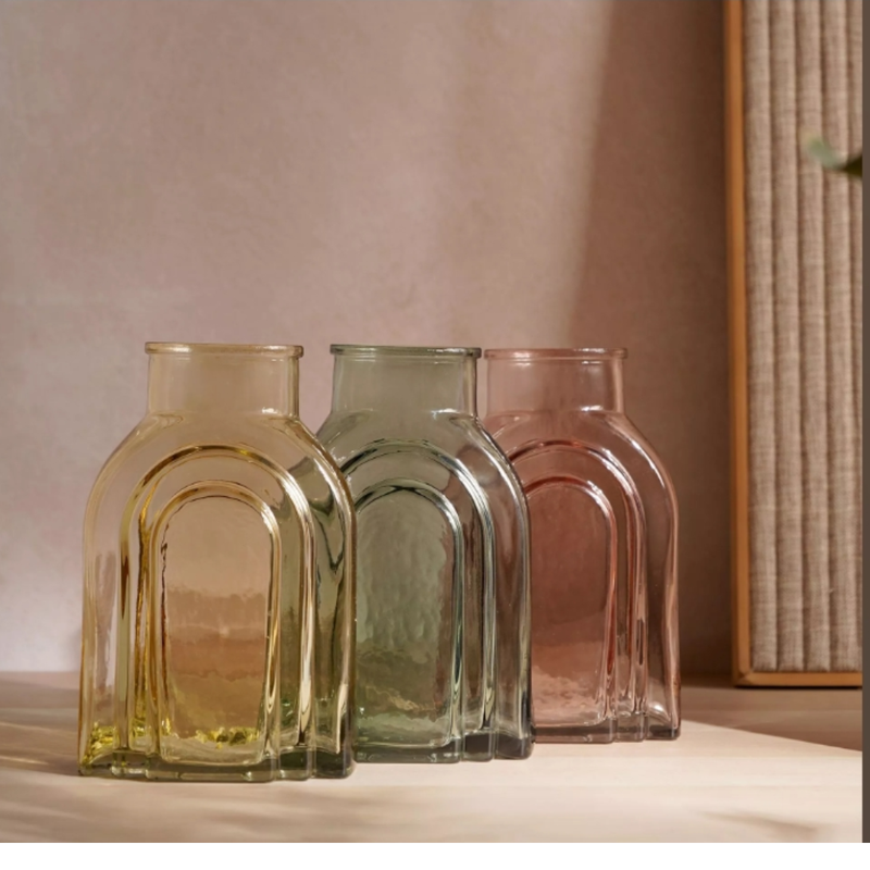 Hestia Glass Vase - Light Pink