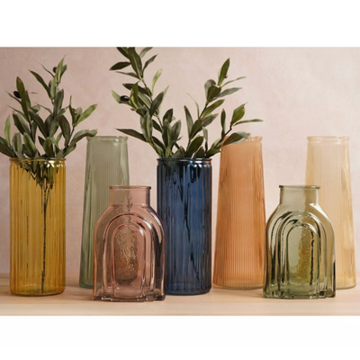 Hestia Glass Vase - Light Pink