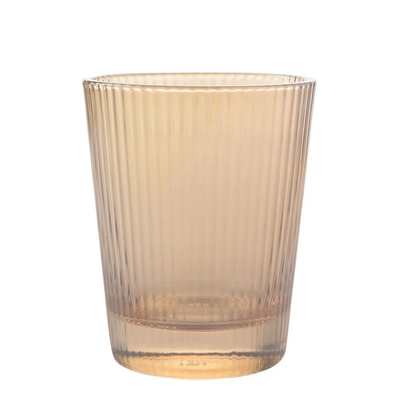 Hestia Set Of 4 Ribbed Glasses - Champagne