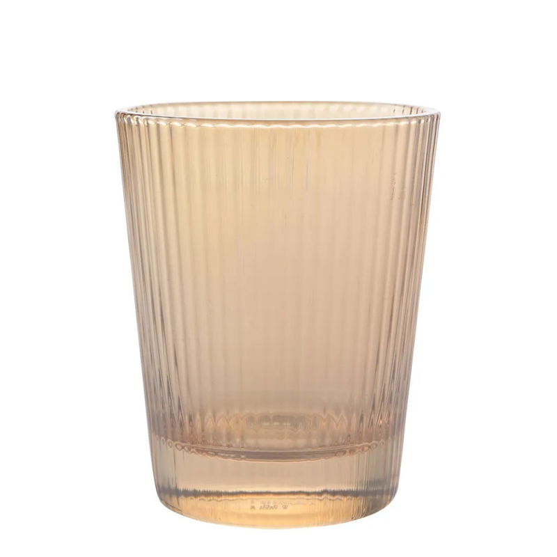 Hestia Set Of 4 Ribbed Glasses - Champagne