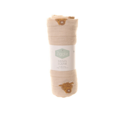 HIGHLAND COW MUSLIN. Mulveys.ie