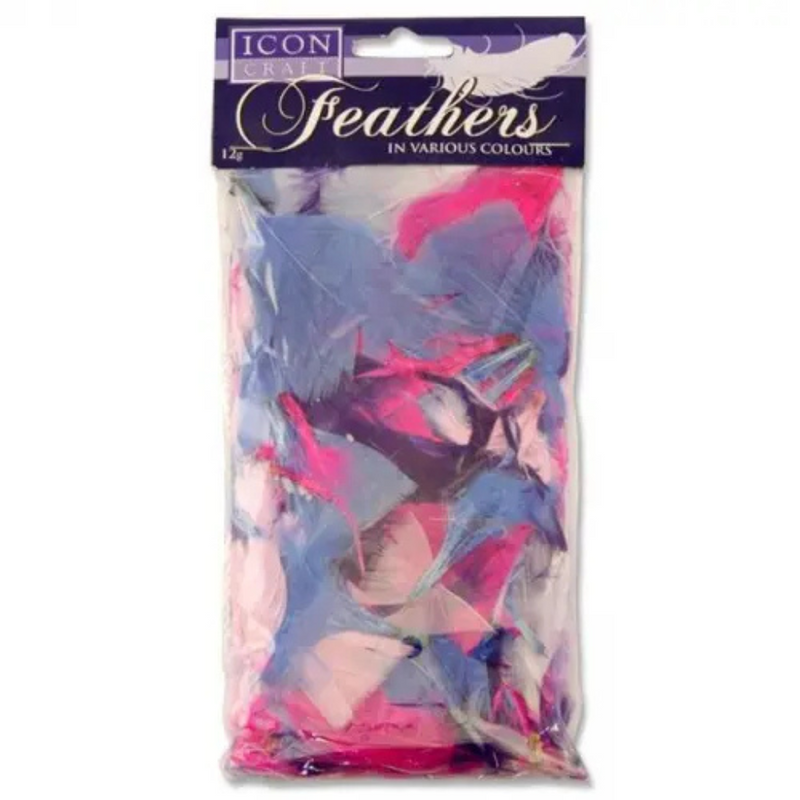 Icon Craft Bag of Feathers Pastel 12g mulveys.ie nationwide shipping