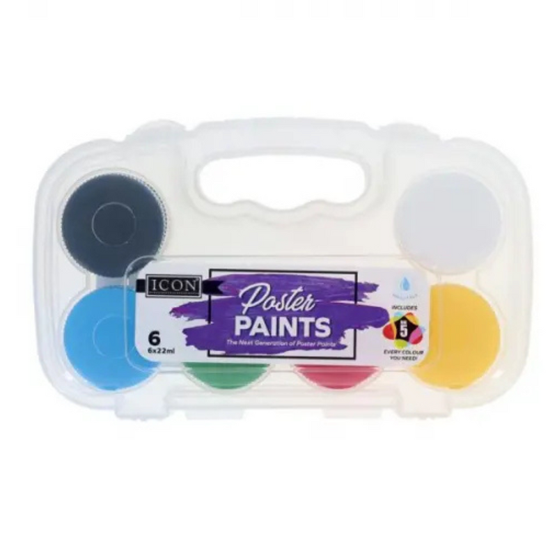 Icon Poster Paint Set 6X22ml