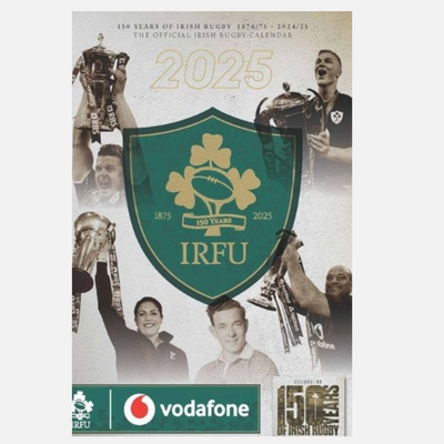 Irish RFU A3 Calendar 2025 mulveys.ie natiolnwide shipping