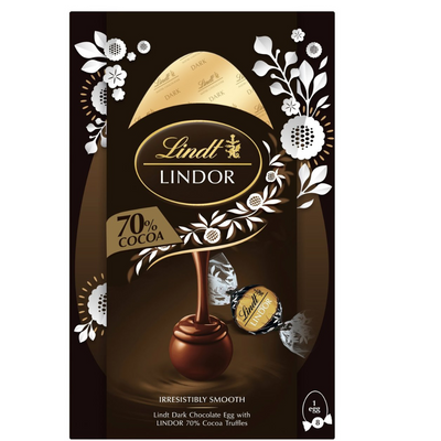 Lindt LINDOR 70% Dark Chocolate Easter Egg mulveys.ie nationwide shipping