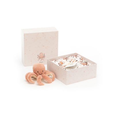 JELLYCAT ODELL OCTOPUS GIFT SET. MULVEYS.IE