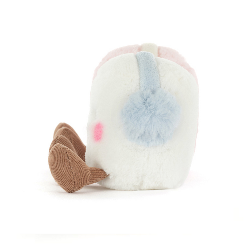 Jellycat Amuseables Toastie Pink and White Marshmallows