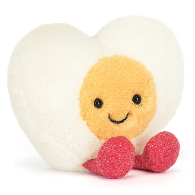 Jellycats Amuseables Heart Boiled Egg