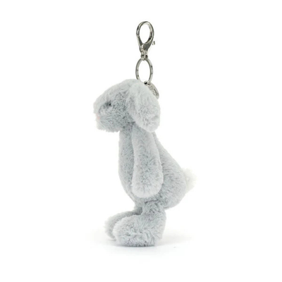 Jellycats Bashful Silver Bunny Bag Charm
