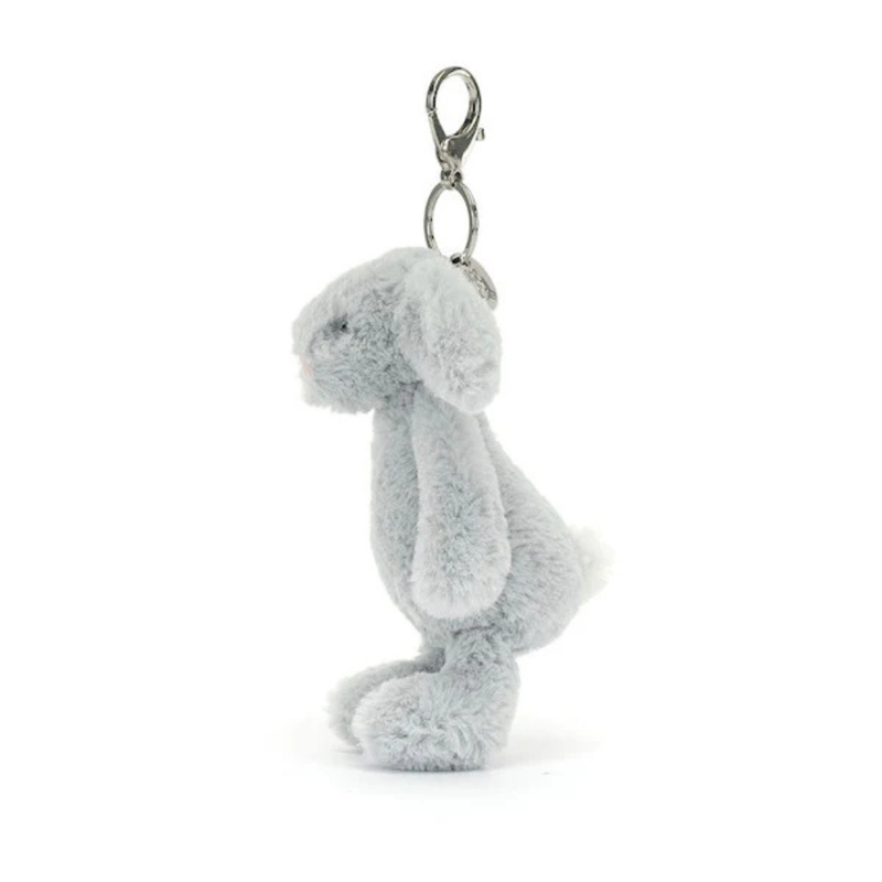 Jellycats Bashful Silver Bunny Bag Charm