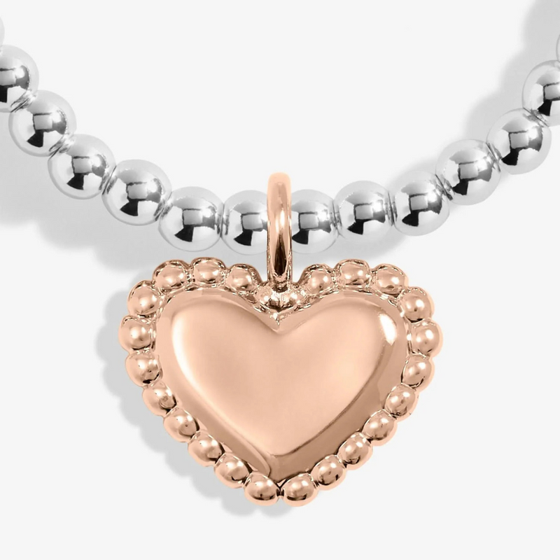 Joma Jewellery Kids A Little Lovely Daughter Silver Rose Gold Plated Bracelet