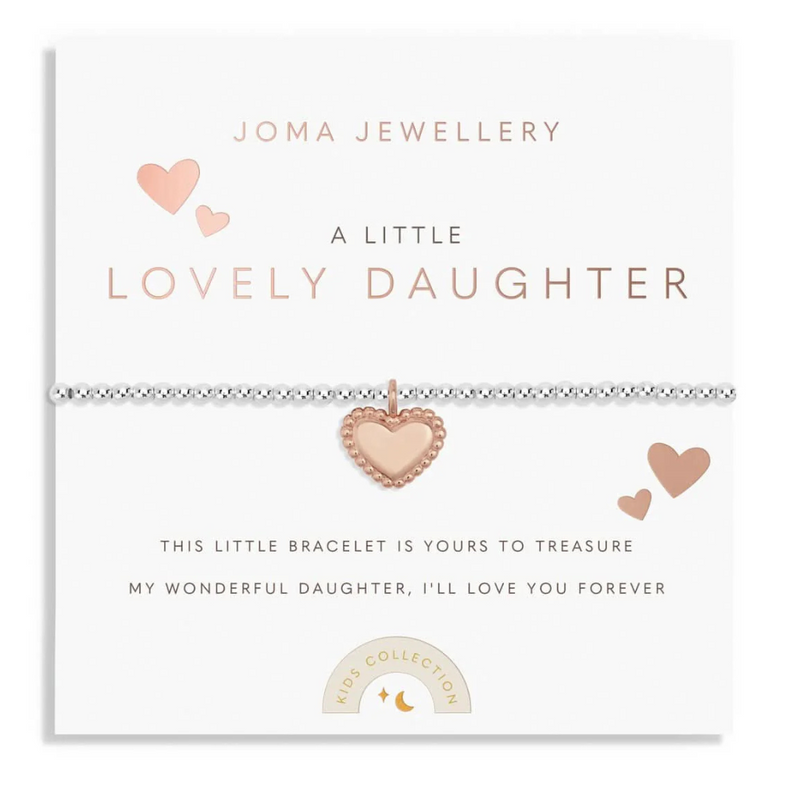 Joma Jewellery Kids A Little Lovely Daughter Silver Rose Gold Plated Bracelet