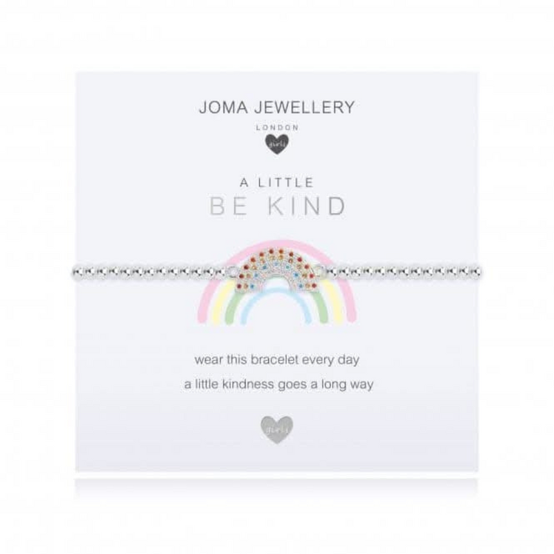 Joma  A Little Be Kind Silver 15.5cm Stretch Bracelet  mulveys.ie nationwide shippping