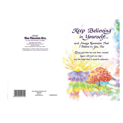 Keep Believing In Yourself..Sentimental Verses Keepsake Greeting Card