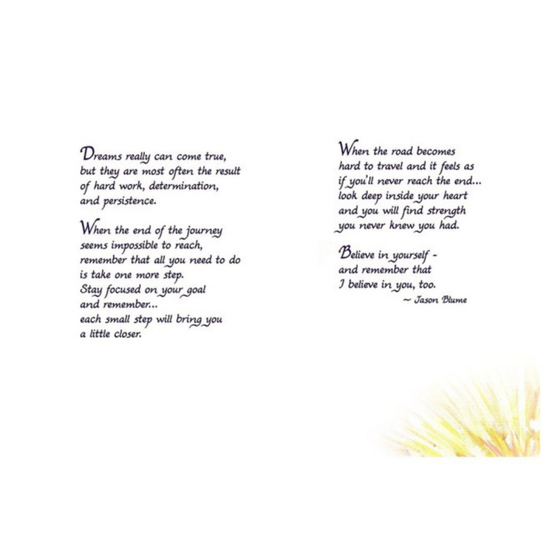 Keep Believing In Yourself..Sentimental Verses Keepsake Greeting Card
