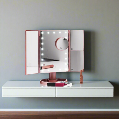 nexus cosmetic desk top mirror rose gold. Mulveys.ie