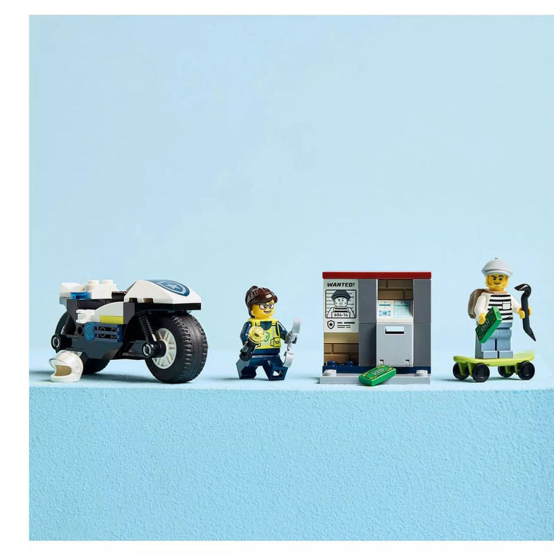 LEGO City Police Motorcycle Chase Toy, Motorbike Set 60455