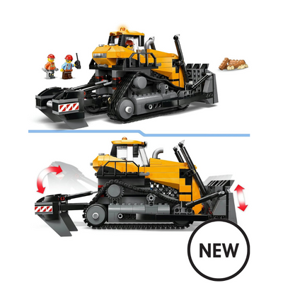 LEGO City Yellow Bulldozer Construction Vehicle Toy 60466