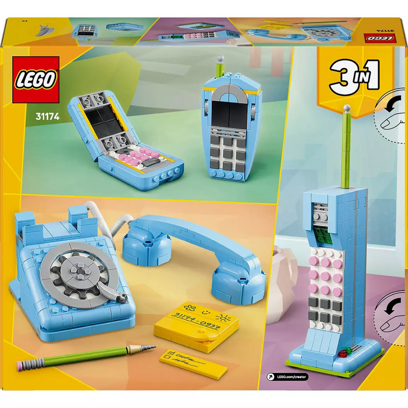LEGO Creator 3in1 Retro Telephone Building Toy 31174