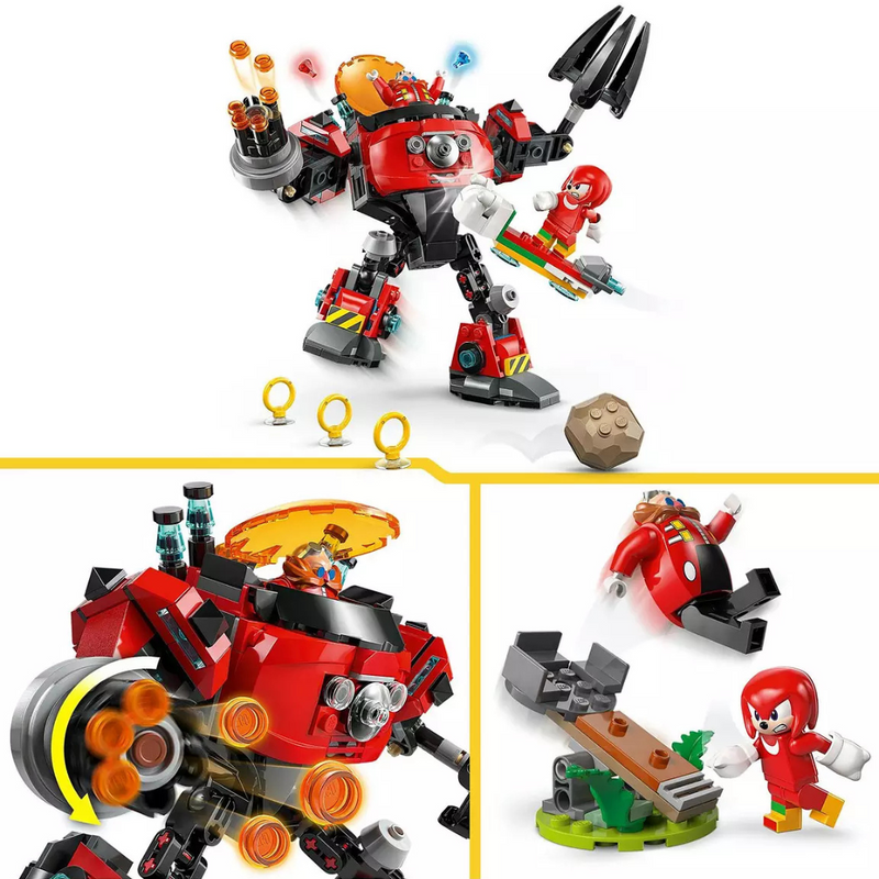 LEGO Sonic Knuckles vs. Dr. Eggman Egg Crusher Mech 77005