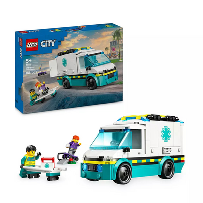 LEGO City Emergency Ambulance Toy Vehicle Set 60451 mulveys.ie nationwide shipping