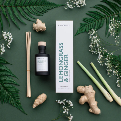 LA BOUGIE LEMONGRASS & GINGER REED DIFFUSER. MULVEYS.IE