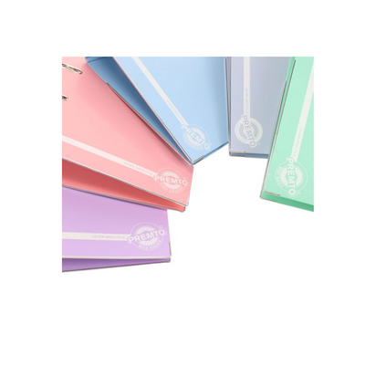 PREMTO PASTEL A4 PP LEVER ARCH FILE