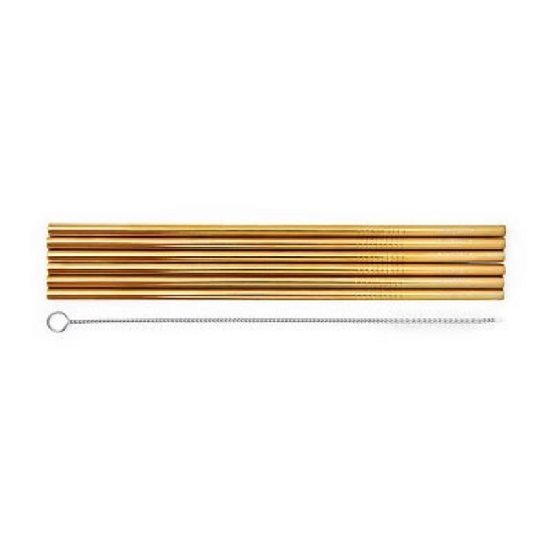Legami Stainless Steel Straws Gold