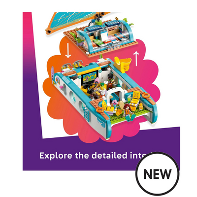 LEGO Friends Travel Boat Adventure Building Kit Role-Play Toy 42664