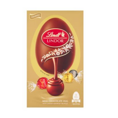 Lindt LINDOR ASSORTED Chocolate Easter Egg 260g mulveys.ie nationwide shipping