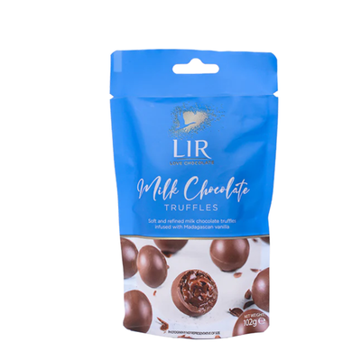 Lir Milk Chocolate Truffles Pouch 102g mulveys.ie nationwide shipping