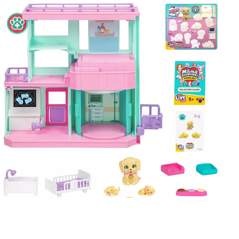 Little Live Pets Mama Surprise Families Baby Clinic Playset,