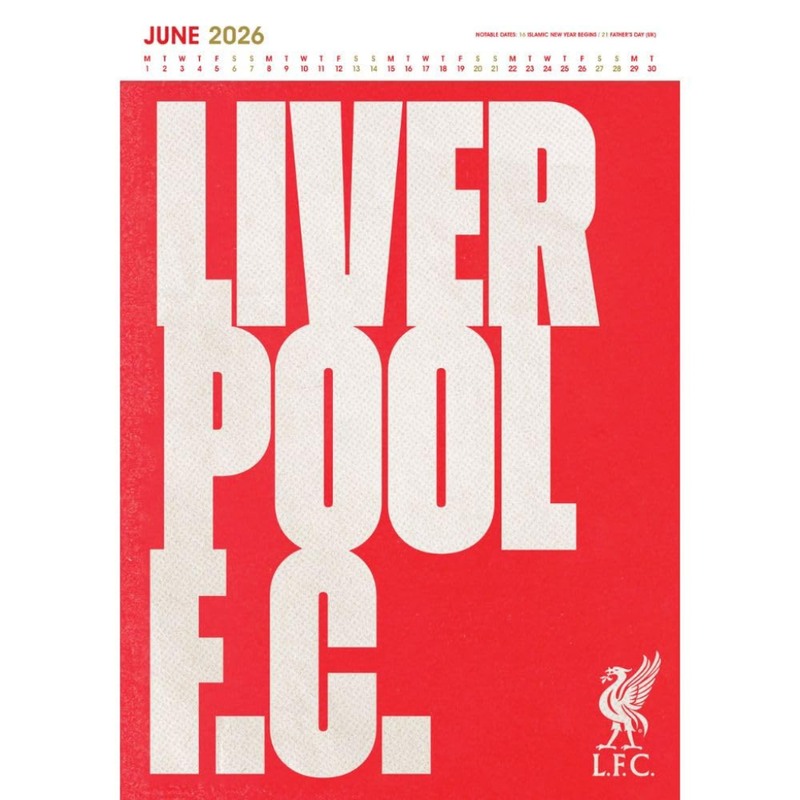 Liverpool FC 2026 Deluxe Calendar