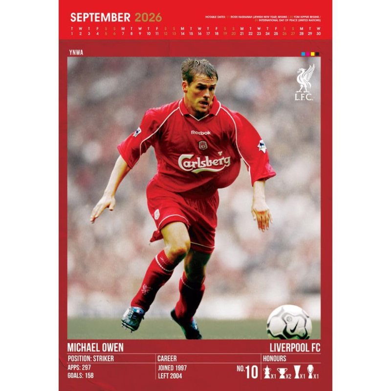 Liverpool FC 2026 Deluxe Calendar