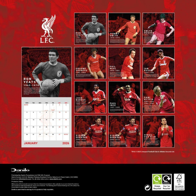 Liverpool FC Calendar & Diary Musical Gift Box 2026