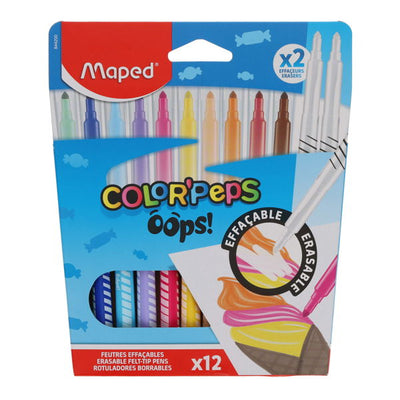 MAPED erasable markers 12PK