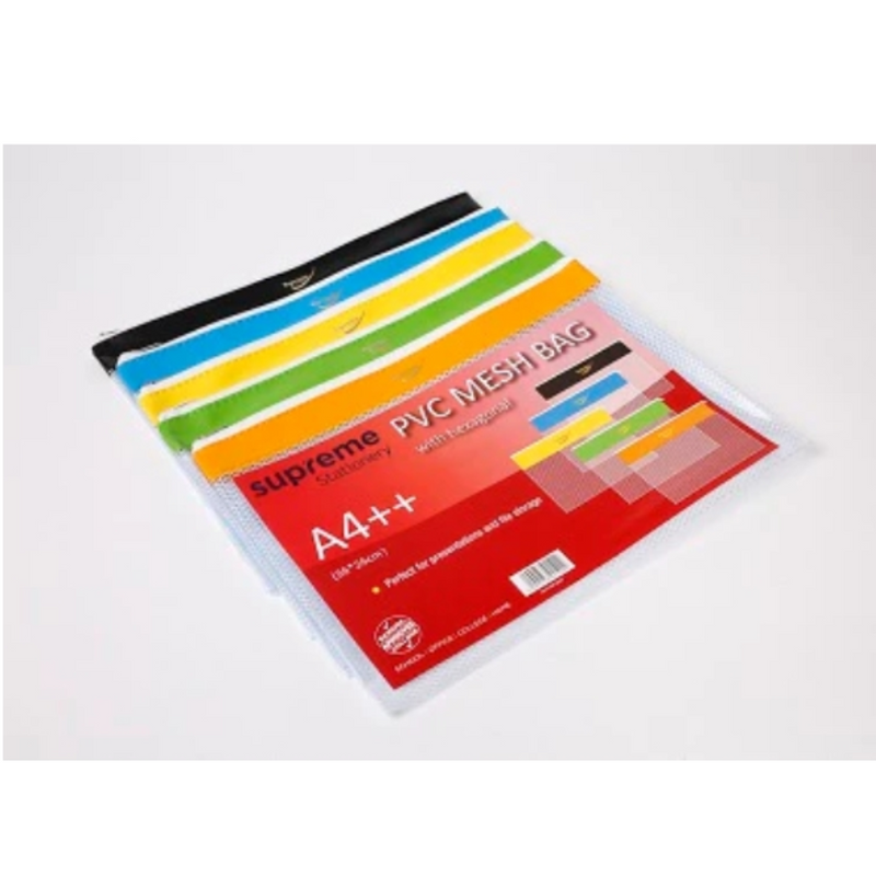 A4 pvc Mesh Bag - 4pack