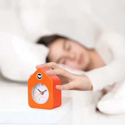 MINI CUCKOO CLOCK ORANGE. MULVEYS.IE