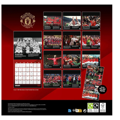 Manchester United FC Calendar & Diary Musical Gift Box 2026