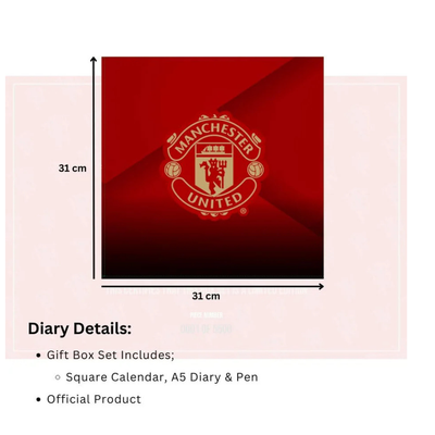 Manchester United FC Calendar & Diary Musical Gift Box 2026