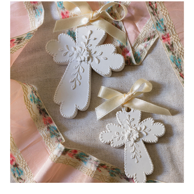 Mathlide Scented Cross Decor - Small Model - Orange Blossom