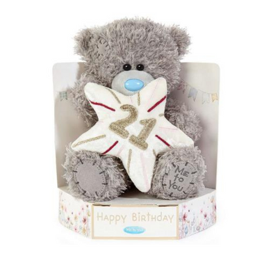 Me to You Bear 21st Birthday Star Plush 7" High mulveys.ie nationwide shipping