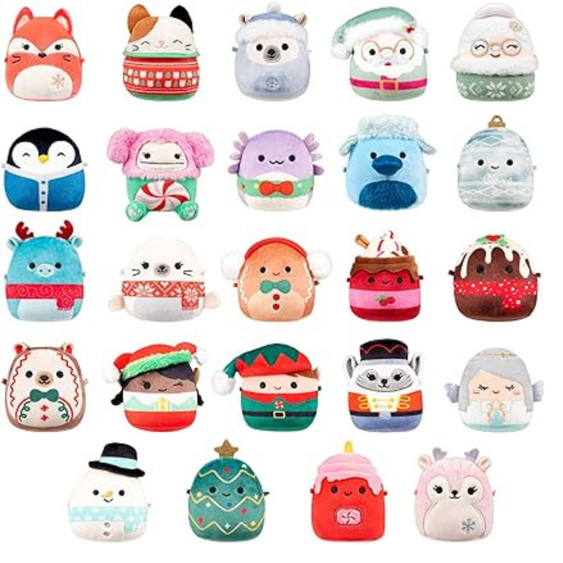 Micromallows Squishmallows Original 24-Day Holiday Plush Advent Calendar