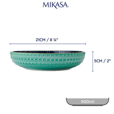 Mikasa Indigo Chevron 21cm Coupe Bowl