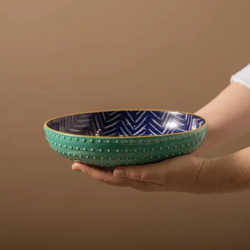 Mikasa Indigo Chevron 21cm Coupe Bowl