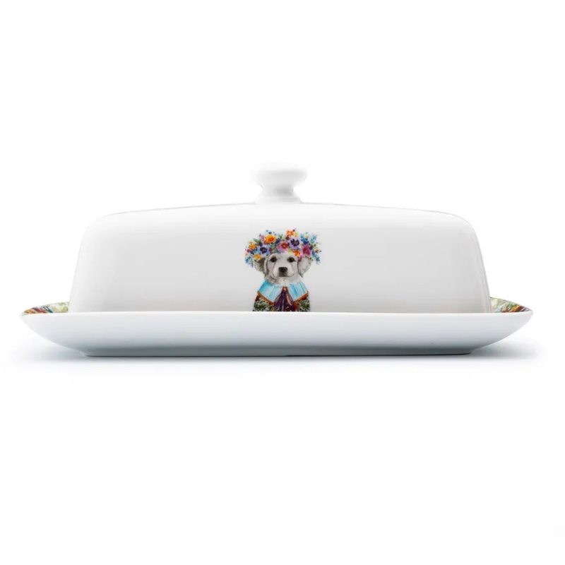 Mikasa Tipperleyhill Porcelain Butter Dish, Gift Boxed