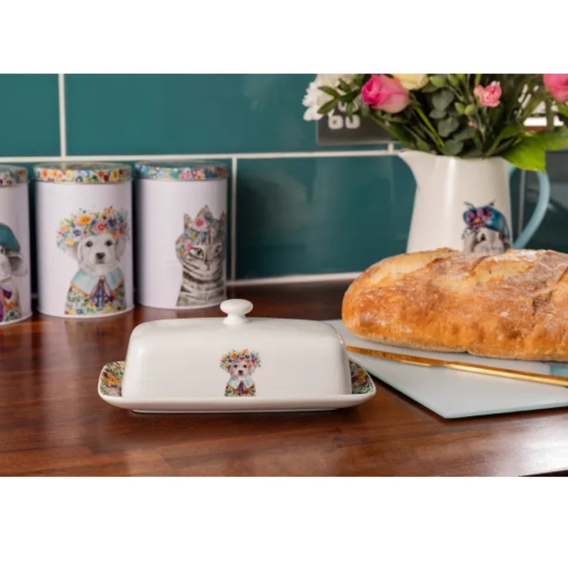 Mikasa Tipperleyhill Porcelain Butter Dish, Gift Boxed