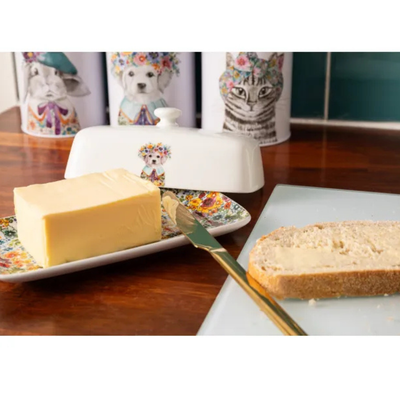 Mikasa Tipperleyhill Porcelain Butter Dish, Gift Boxed